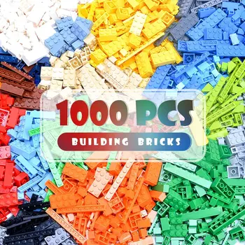 1000/500/300pcs малки частици тухли над 10 размера класически ранно образование градивни блокове насипни модел фигури детски играчки - Изображение 1  