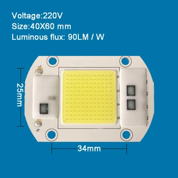  110V 220V COB LED светлина флип чип за DIY LED наводнения светлина - Изображение 2  