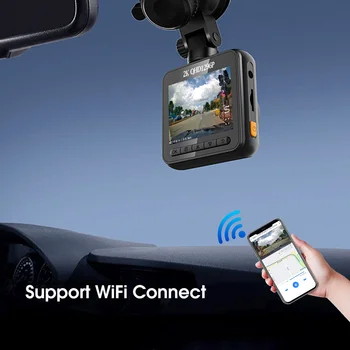 2 инчов автомобил тире камера DVR 2K видео рекордер Dashcam за кола WiFi 24h паркинг мониторинг GPS цикъл запис 3D G сензор време печат - Изображение 2  