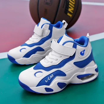 2023 Нови Детски баскетболни обувки за момчета Момичета Неплъзгащи се детски спортни обувки Леки маратонки на открито Детски баскетболни маратонки - Изображение 1  