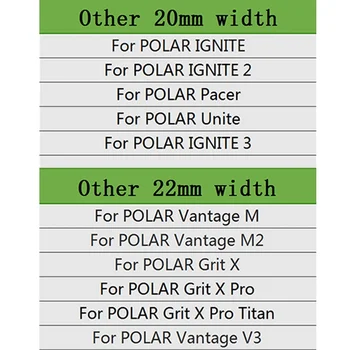 20mm 22mm метална каишка за Polar Vantage V3 Smart Watch гривна за POLAR IGNITE 3 2 /Grit X Pro Titan неръждаема стомана Watchband - Изображение 2  
