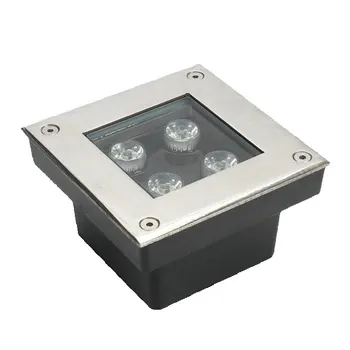 4W LED подови настилки DC12V DC24V подземно осветление IP68 водоустойчиви погребани лампи Spot Encastrable - Изображение 2  