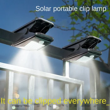 72 LED слънчева градинска светлина клип сензорна светлина водоустойчива къмпинг светлина за ограда палуба стена къмпинг палатка вътрешен двор светлина - Изображение 2  