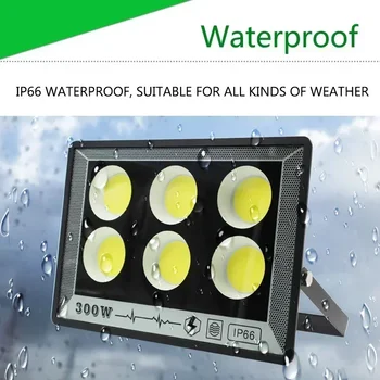 AC LED прожектор водоустойчив високо ярък открит градински проектор осветление прожектор стена наводнения светлини 50W 100W 200W 300W 500W - Изображение 2  