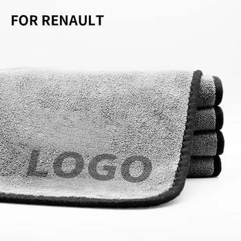 Auto микрофибърна кърпа почистване грижи кола интериорни аксесоари за Renault Sport Megane 2 3 4 5 Duster Logan Clio Laguna 2 Captur - Изображение 1  