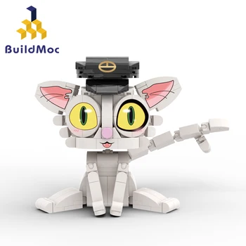 BuildMoc аниме серия Daijin котка строителни блокове комплект за Suzumed Munakata Souta стол тухли играчки за деца дете рожден ден - Изображение 1  