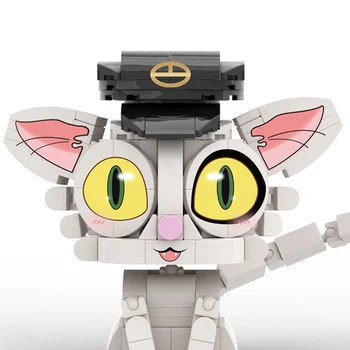 BuildMoc аниме серия Daijin котка строителни блокове комплект за Suzumed Munakata Souta стол тухли играчки за деца дете рожден ден - Изображение 2  
