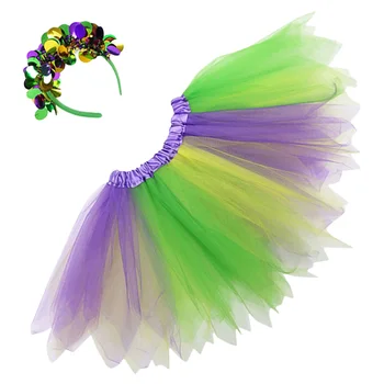 Carnival Tutu Festival Outfits Mardi Gras Висока талия облекло мрежеста пола за жени - Изображение 1  
