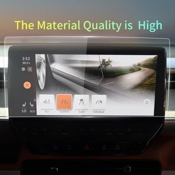 Carplay стикери за кола Екран протектор за дисплей VW ID BUZZ 2022 закалено стъкло защитен филм Навигация Автомобилен аксесоар - Изображение 2  