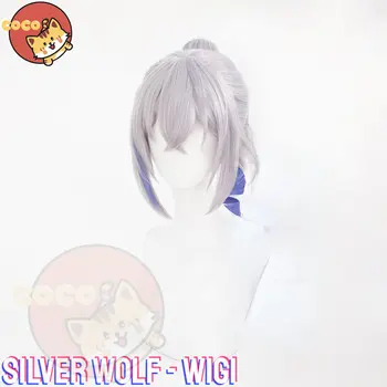 CoCos Game Honkai Star Rail Silver Wolf Cosplay Wig Game CosStar Rail Wig Silver Wolf Cosplay Purple Gradient Wig - Изображение 2  