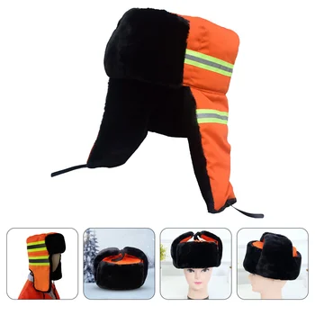Environmental Sanitation Warm Hat Ear Guard Anti-cold Worker for Winter Outdoor Cleaner Прахоустойчив Ветроупорни практични капачки - Изображение 1  