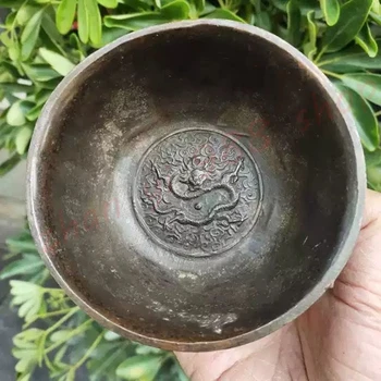 Five Dragon Bowl, изящни домакински занаятчийски декорации, стари изделия - Изображение 2  