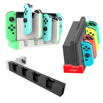 for Nintendo Switch Joy Con Controller Зарядно устройство Стойка за стойка за станция Превключвател NS Joy-Con Поддръжка на игри Док за зареждане - Изображение 1  