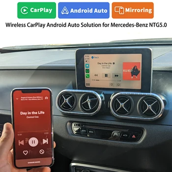 iCarPlay Последни Apple Map GPS CarPlay Android Auto видео интерфейс за Mercedes клас A B C CLA CLS E G GL GLA GLC GLE GLS GT - Изображение 1  
