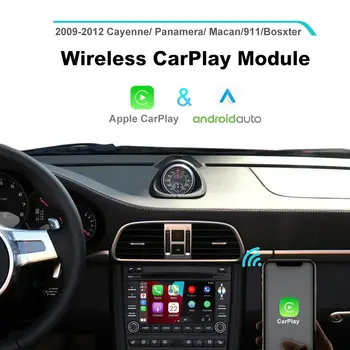 JoyeAuto безжичен Apple CarPlay за Porsche 2010-2016 CDR3.1 911 Macan Panamera Cayenne Bosxter Car Play Android Auto Mirror Box - Изображение 1  