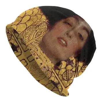 Judith Gustav Klimt Oil Paniting Cap Мъже Жени Параграф Beanie Топла мода Сто Take Ins Пуловер Мърляч Хип-хоп Тънък Унисекс - Изображение 1  