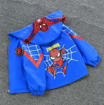 Marvel Baby Boys Cartoon Spiderman Jacket for Kids Spier-Man Zipper Outerwear Winter Autumn Fashion Hooded Sweatshirts Clothes - Изображение 2  
