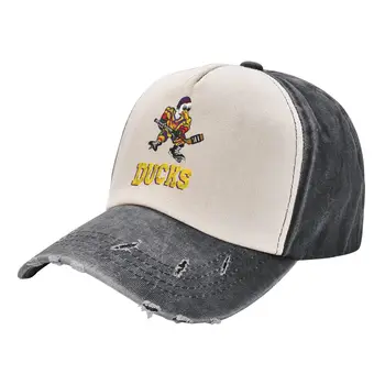 Mighty Ducks Хокей на лед 5 Бейзбол Хип-хоп Каубойски цвят измиване шапка шапка Най-високо качество Шапка Дейности на открито - Изображение 1  