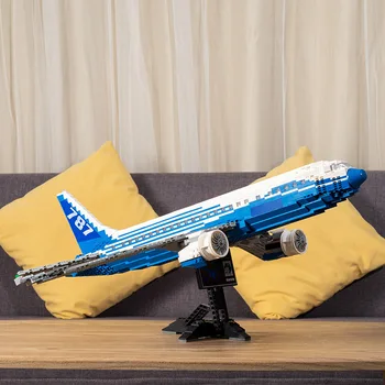 Moc мухъл 80009 авиация серия Dreamliner 787 равнина модел строителни блокове 1353pcs тухли детски играчки рожден ден подаръци комплекти - Изображение 2  