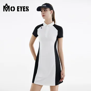 PGM MO EYES Голф облекло Спортна дамска рокля Дамска пола, съчетана с шорти за безопасност Тенис облекло Лазерно дишащо M23QZ001 - Изображение 1  