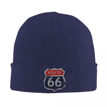 Route 66 Mother Road Моята версия шапка Есен Зима Beanies Улични шапки Женски мъжки акрилни плетени шапки - Изображение 1  