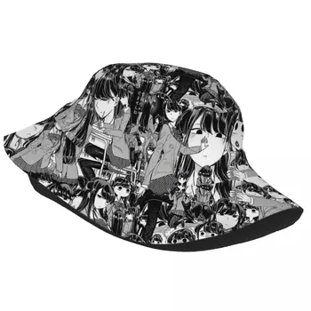 Summer Travel Шапки Komi San Stuff Bucket Hats Street Unisex Sun Hat Cute Kawaii Manga Anime Bob Fishing Hat Hiking - Изображение 2  