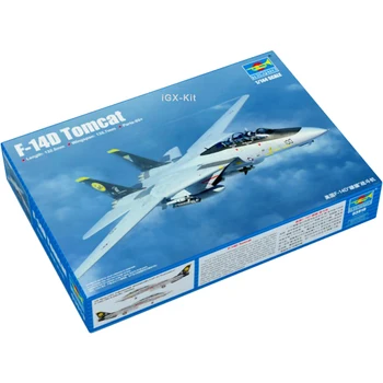 Trumpeter 03919 1/144 мащаб US F-14 F-14D Tomcat изтребител самолети военен самолет събрание пластмасова играчка подарък модел сграда комплект - Изображение 1  