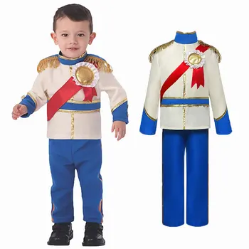 Umorden Noble Blue Prince костюм косплей за дете дете момче малко дете 3-4T 4-6T 8-12T - Изображение 1  