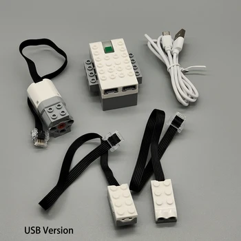 WEDO 2.0 Функция за захранване Високотехнологичен хъб USB зареждане версия Градивни блокове, съвместими с LEGO блокчета играчки Мотор / сензор - Изображение 1  