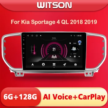 WITSON AI VOICE Android 11 автомобилно радио мултимедия за Kia Sportage 4 QL 2018 2019 Безжичен CarPlay 4G модем - Изображение 1  