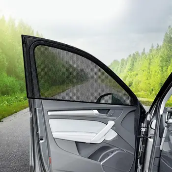  Екрани за прозорци на автомобили за къмпинг 100 Защита от бъгове UV и кола комари-мрежа за къмпинг универсален екран на страничния прозорец на автомобила - Изображение 2  