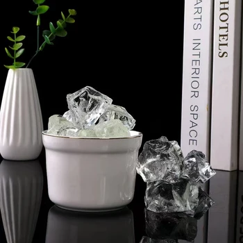 Естествени бели кристални камъни Clear Quartz Bulk сурови груби камъни за декорация на аквариуми - Изображение 1  