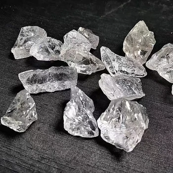 Естествени бели кристални камъни Clear Quartz Bulk сурови груби камъни за декорация на аквариуми - Изображение 2  