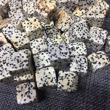 Естествени полирани петнисти кристални кубчета лечебни камъни за декорация - Изображение 2  