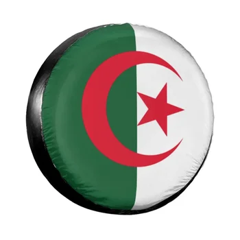 Персонализирана Алжир флаг резервна гума покритие за Jeep Honda Алжирски горди патриотични автомобилни протектори за колела 14