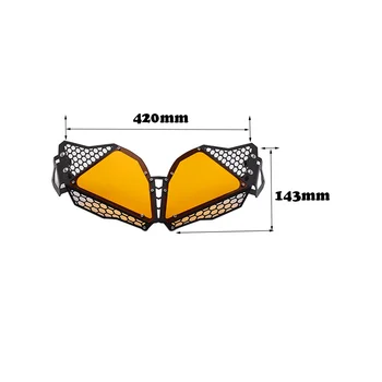 Подходящ за Suzuki V-STORM DL650 12-16 мотоциклет CNC модифицирана решетка фарове капак подстригване капак прозрачен - Изображение 2  