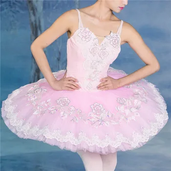 Професионален висококачествен нов дизайн Costom цветове Налични деца момичета възрастни жени изпълнение износване класически розов балет Tutu - Изображение 1  