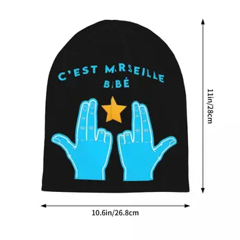 Стилен C'est Марсилия Bebe JUL Боне плетена шапка Стоки Зимни топли хип-хоп Beanie шапка Жени Мъже - Изображение 2  