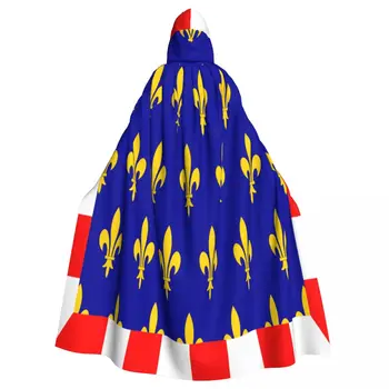 Унисекс възрастен флаг на Touraine наметало с качулка дълга вещица костюм косплей - Изображение 1  