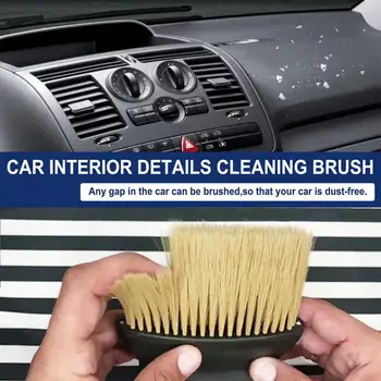 Четка за почистване с мек косъм 2бр Четки за отстраняване на прах от кола Duster Приспособления за почистване Широка дръжка Автомобилни четки за детайлиране  - Изображение 2  