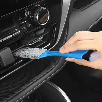 Широко приложение Удобна четка за почистване на изхода за въздух ABS Колектор за прах за кола Многофункционални аксесоари за превозни средства - Изображение 1  