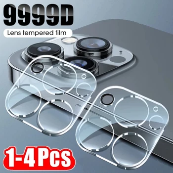1-4Pcs Стъклени протектори за задни лещи за iPhone 13 14 Pro Max 12 Mini X XR защитно стъкло за камера на iPhone 11 PRO XS MAX 14 Plus - Изображение 1  