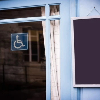 10Pcs инвалиди / инвалиди инвалидни колички достъпни знак стикер 3''/4'' трайни самозалепващи надраскване устойчиви водоустойчив стикер - Изображение 2  