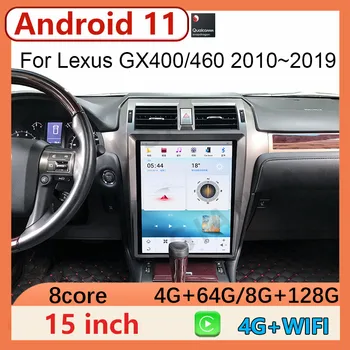 15inch Tesla екран радио Android 12 за Lexus GX400 GX460 2015 2010-2019 CarPlay GPS стерео кола мултимедиен видео плейър 128GB - Изображение 2  