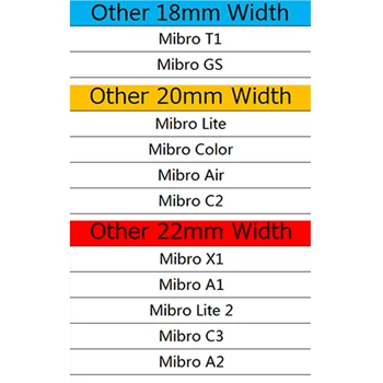  18 / 20 / 22mm Ремъци за Mibro C3 каишка Метални аксесоари за часовници за Mibro Lite 2 Гривна за Mibro A2 T1 GS C2 Lite X1 Correa - Изображение 2  