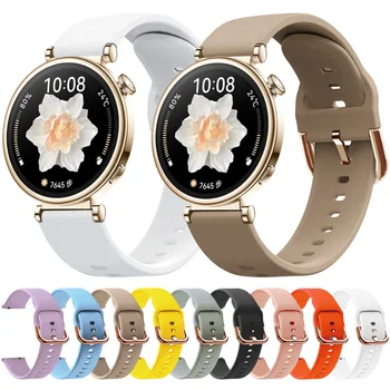 18mm жени момиче силиконова каишка за Huawei Watch GT4 GT 4 41mm гривна маншет замяна часовник лента смарт часовник аксесоари - Изображение 1  