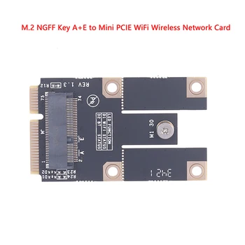 1Pc M.2 NGFF Wifi адаптер M2 Ngff ключ A + E към мини PCIE Express WiFi конвертор карта безжична мрежова карта не изисква никакви драйвери - Изображение 2  