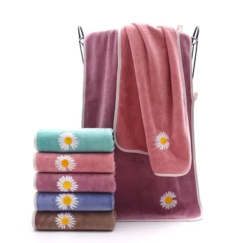 1pc висококачествена кърпа за лице за възрастни и деца за лице мека абсорбираща кърпа за баня домакинска фитнес зала за пътуване 34x75cm - Изображение 1  