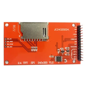 2.4 инчов SPI TFT LCD сензорен панел ILI9341 Chicp сериен порт модул с PBC 240x320 SPI сериен дисплей - Изображение 2  
