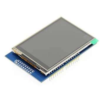 2.8 инчов TFT LCD сензорен екран цветен модул многофункционален преносим pluggable UNO / Mega2560 ILI9341 черен син - Изображение 1  